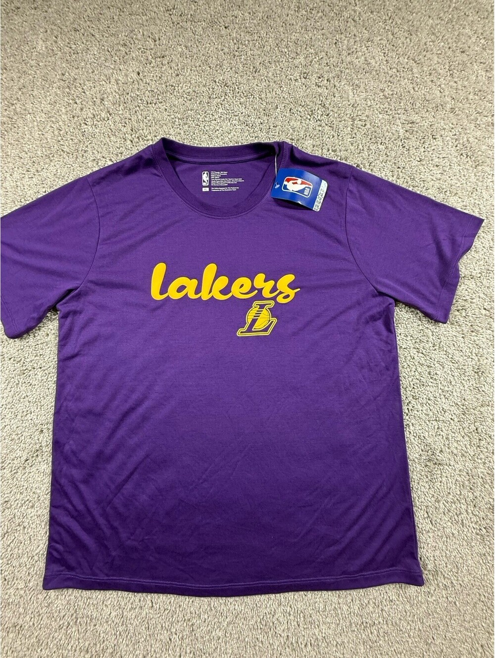 NWT NBA L A Lakers Men’s T Shirt Size XL Purple